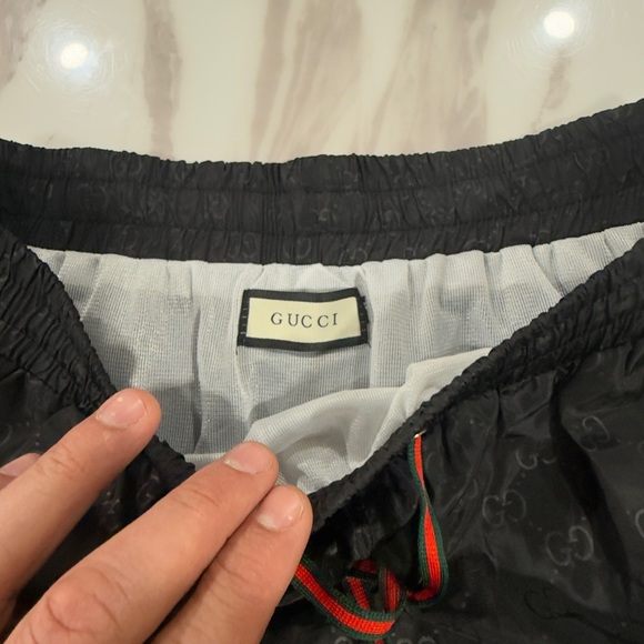 Gucci Black Patterned Men's Shorts - Picture 4 of 6